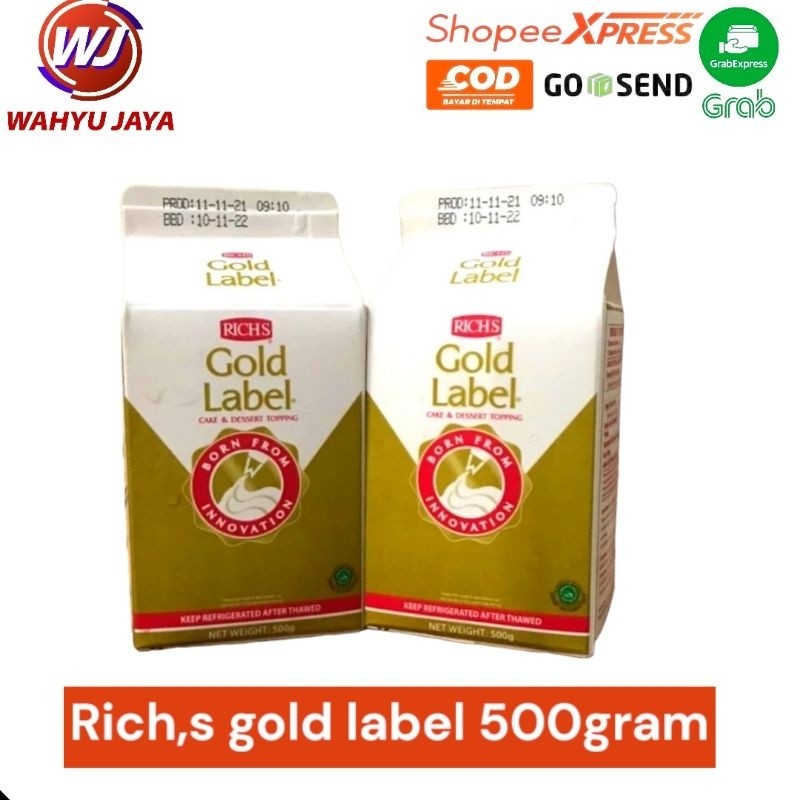 

rich,s gold label emas 500 gram