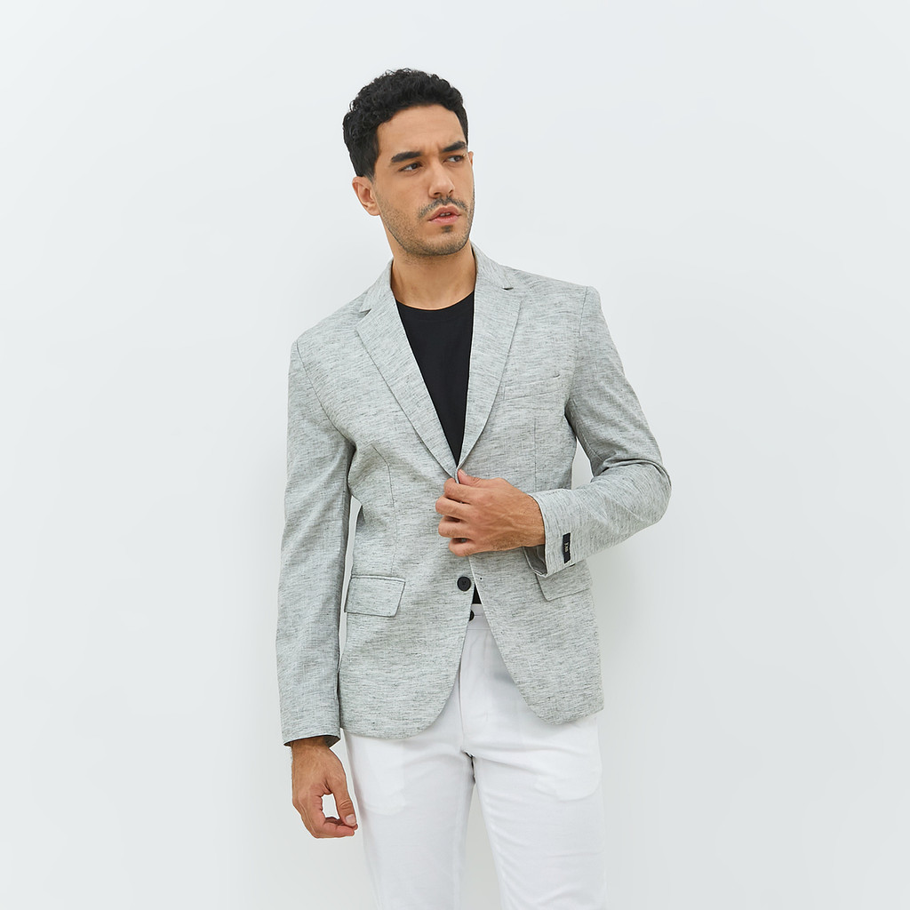 Jobb Hickory-T2 Blazer Pria Slim Fit Hijau