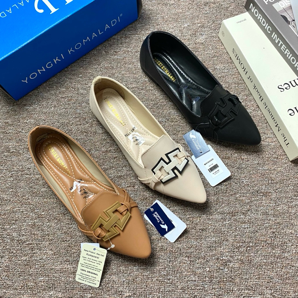 Sepatu Flatshoes Kerja Wanita Branded 37-41