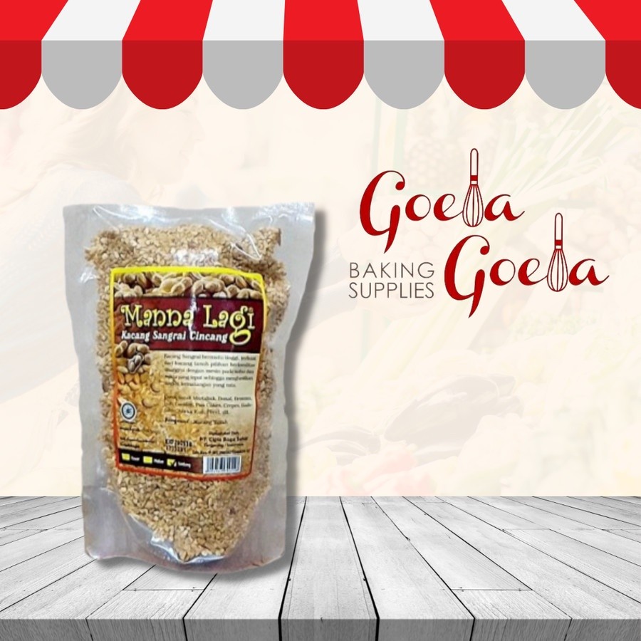 

Kacang Sangrai Kasar Manna Lagi 500 gr