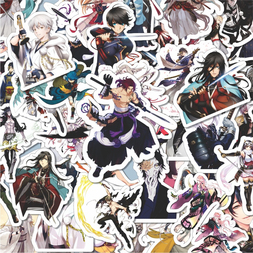 

100PCS Lucu Stiker Game Series Touken Ranbu Karakter V5 Stiker Aesthetic Stiker Anti Air Stikers Berperekat Waterproof sticker decal buat Motor Helm Buku Journal Koper Casing HP Laptop Botol Minum Hadiah anak
