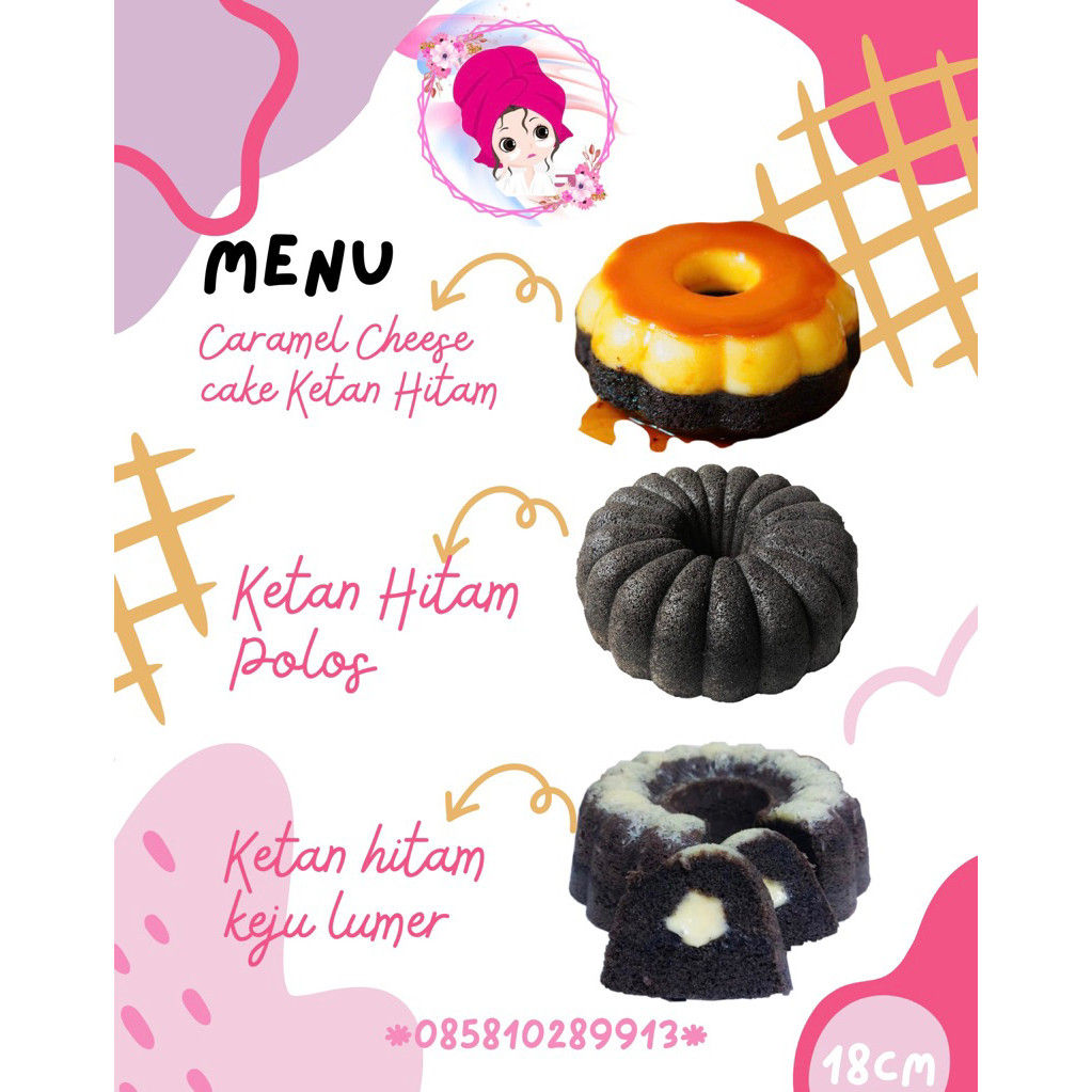 

(Ready)Bolu ketan hitam (DIJAMIN LUMER) Ukuran 18CM