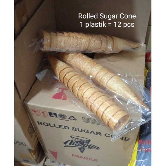 

Emama.store Cup Cone Rolled Sugar Aladdin / Corong Es / Cup Cone Es (1 plastik = 12 pcs)