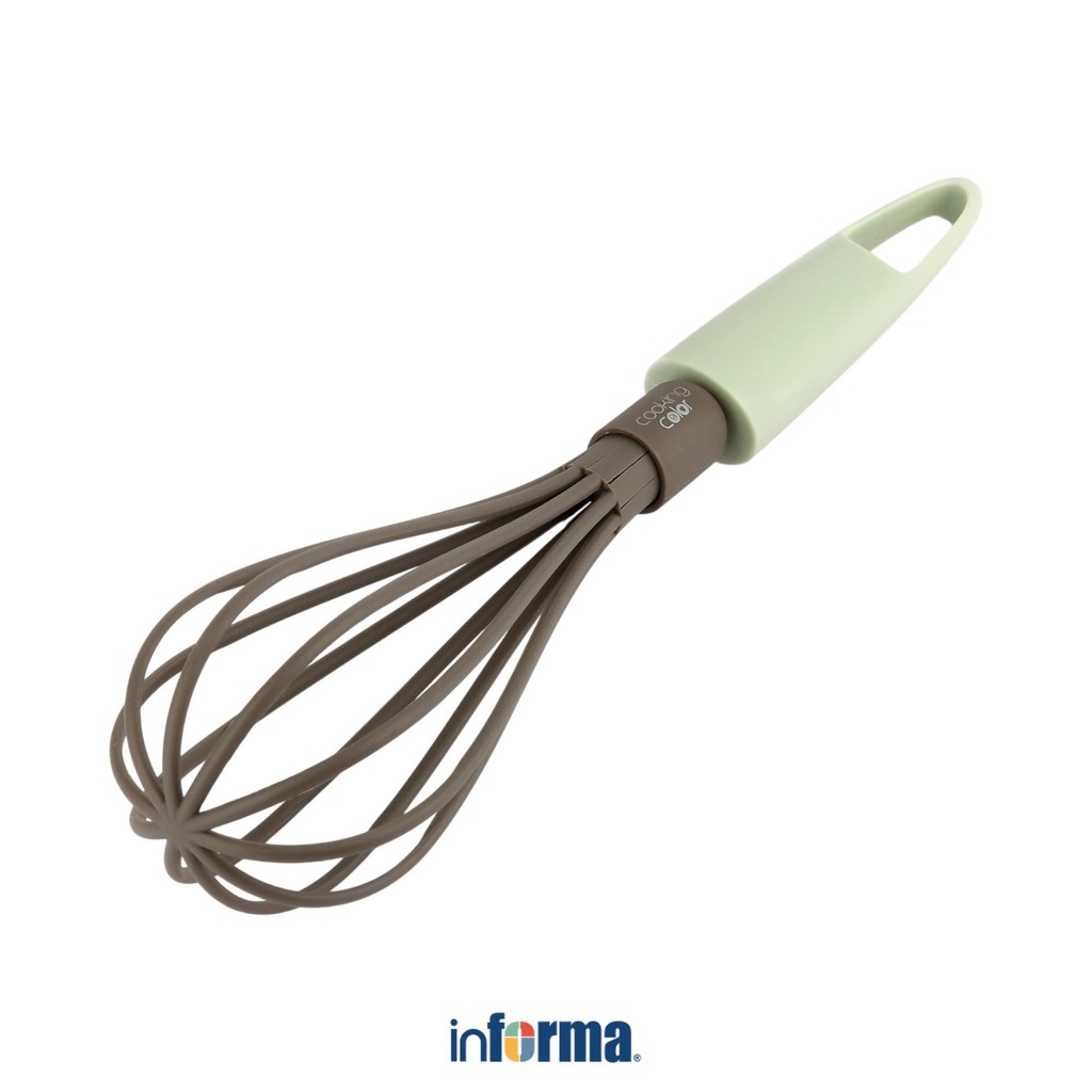 Informa Cooking Color Prun Pengocok Adonan Basic - Hijau Whisk Kocokan Telur Alat Pengaduk Serbaguna