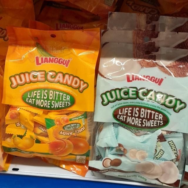 

Lianggui Juicy Candy Permen Rasa MANGO / COCONUT 250gr