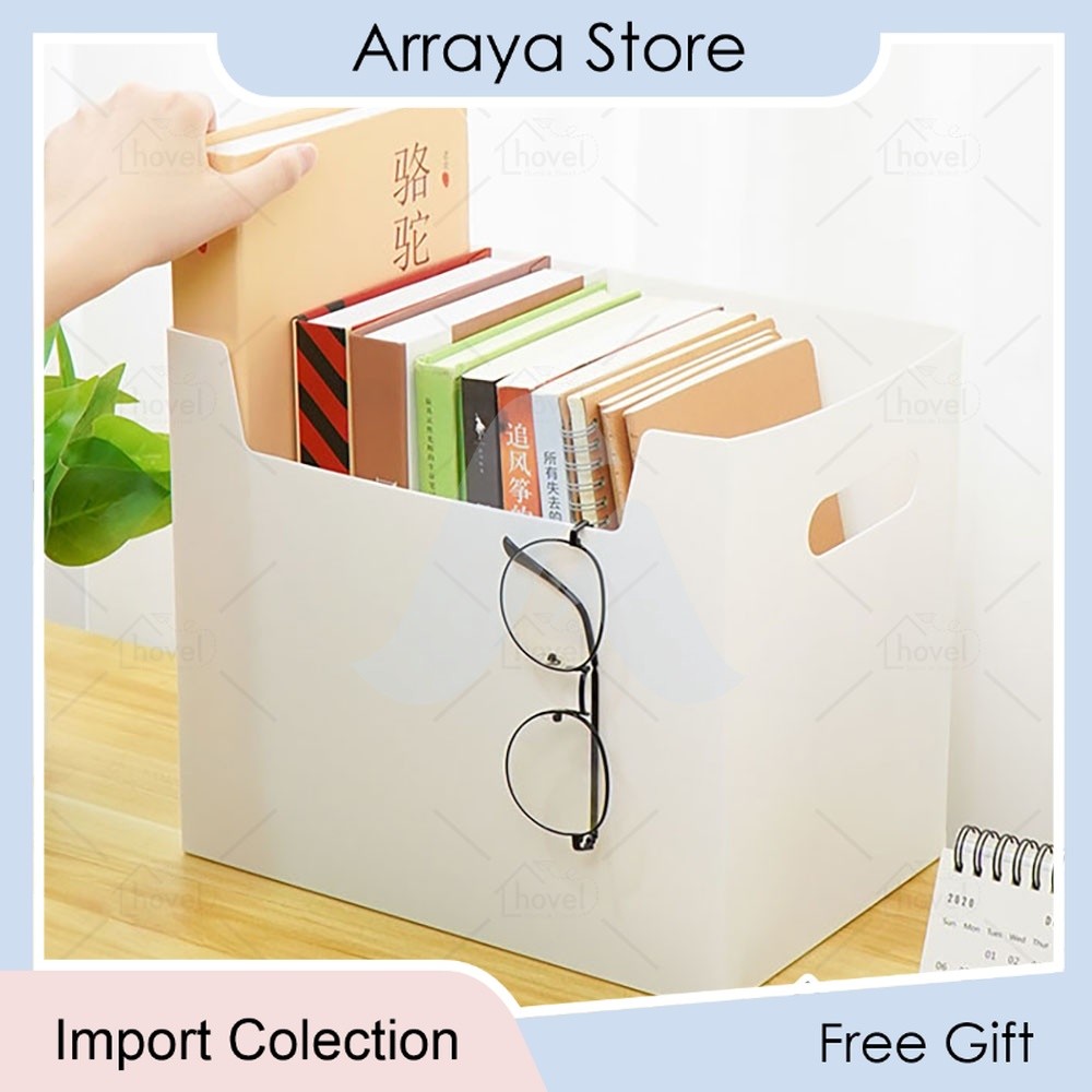 

Kotak Penyimpanan Dokumen Buku Majalah Alat Tulis Foldable Desktop Box Container Waterproof 【Arraya Shop】