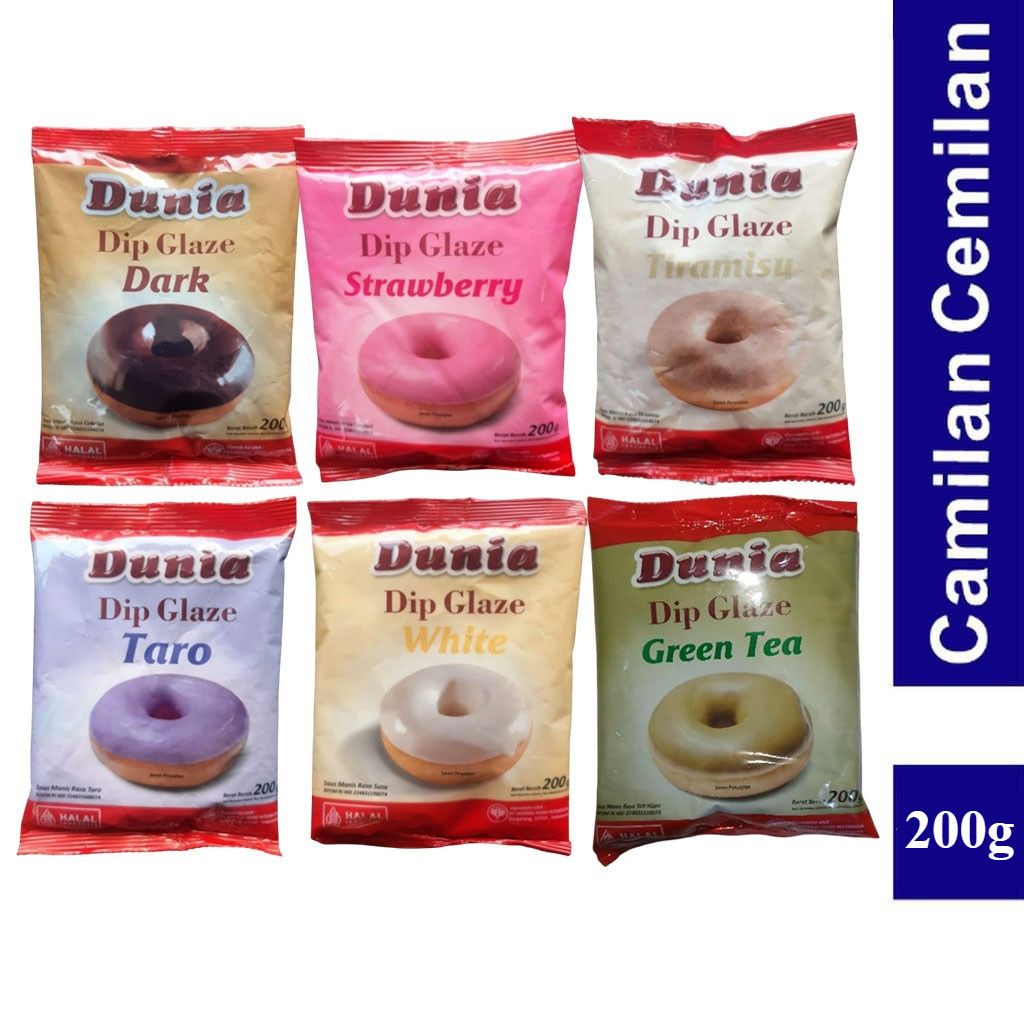 

Dunia Dip Glaze Topping Kue Donat Donut Halal 200 gr