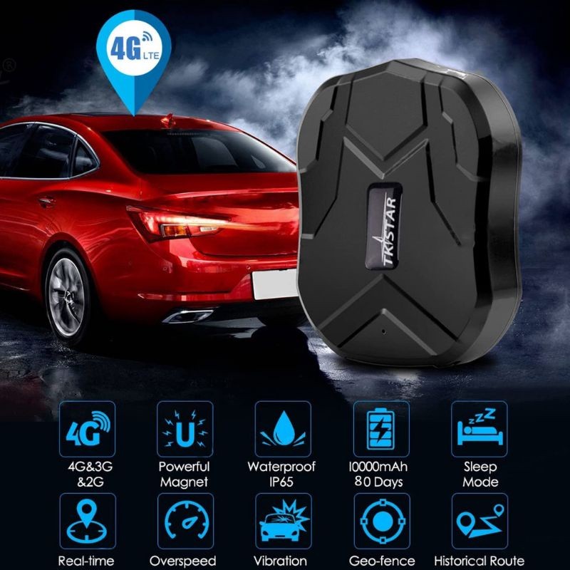 JAMIN MURAH TKSTAR TK905 GPS Tracker Portable Lacak Motor  Mobil Truk Magnet Tersembunyi Tanpa Kabel