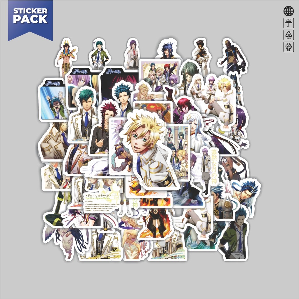 

[100PCS]Stiker Pack Stiker Anime Series Kamigami No Asobi Karakter Mix Aesthetic Vinyl Anti Air Dekorasi Sticker Laptop Buku Journal Koper Helm Casing HP Gitar Helm Skateboard