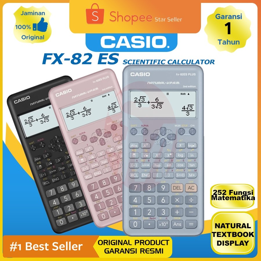 

KALKULATOR CASIO FX 82 ES Plus 2nd Edition