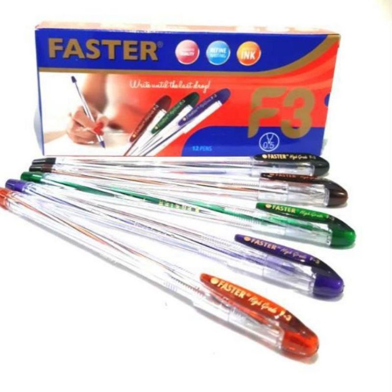 

Pulpen Faster F3 High Grade 0.5mm ( 1pak/12pcs )