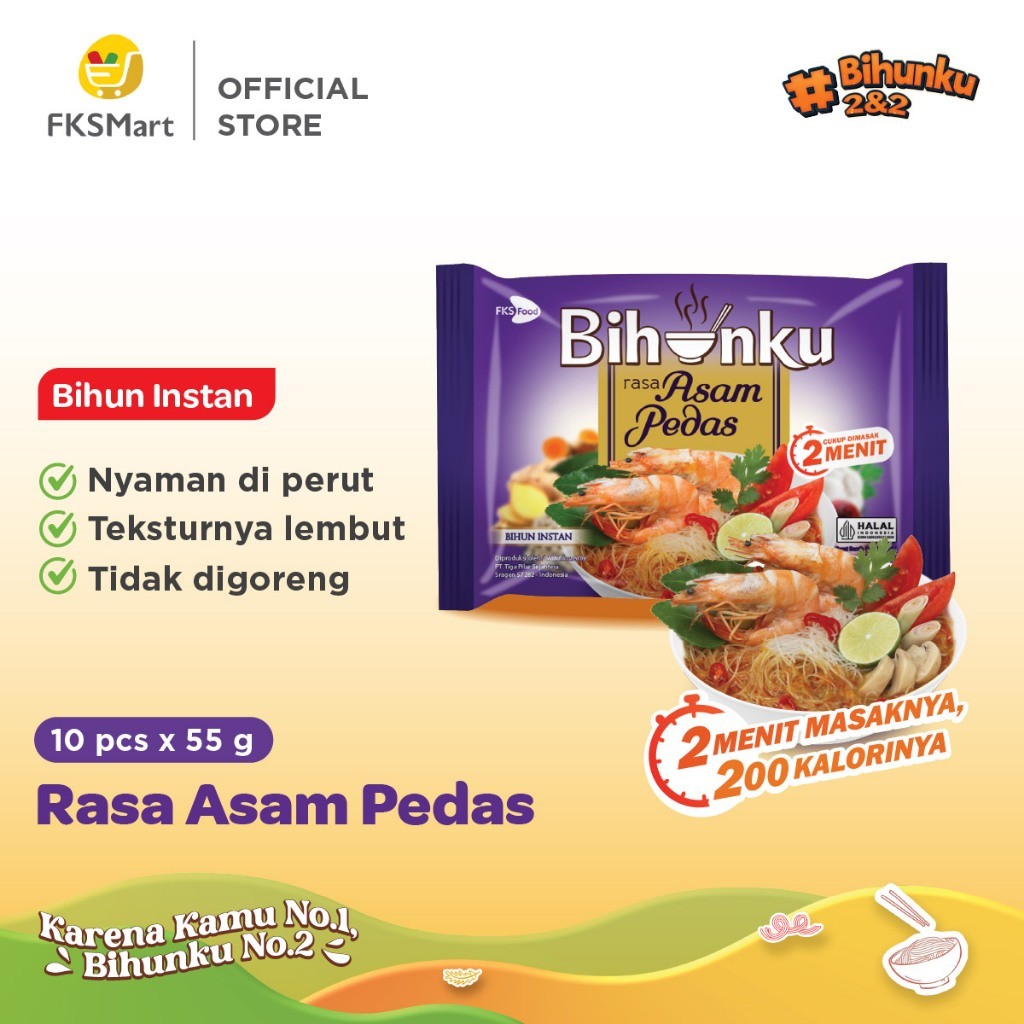 

Bihunku Asam Pedas Paket Isi 10