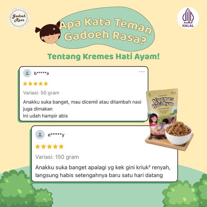 

Kremes Hati Ayam Premium Kemasan Refill Pouch Food Terlaris