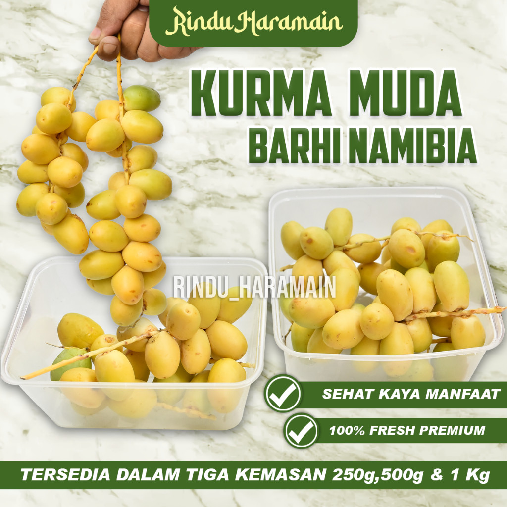 

Rindu Haramain - Kurma Muda Barhi Namibia Fresh baru panen | Kurma Muda barhe Promil Ruthob