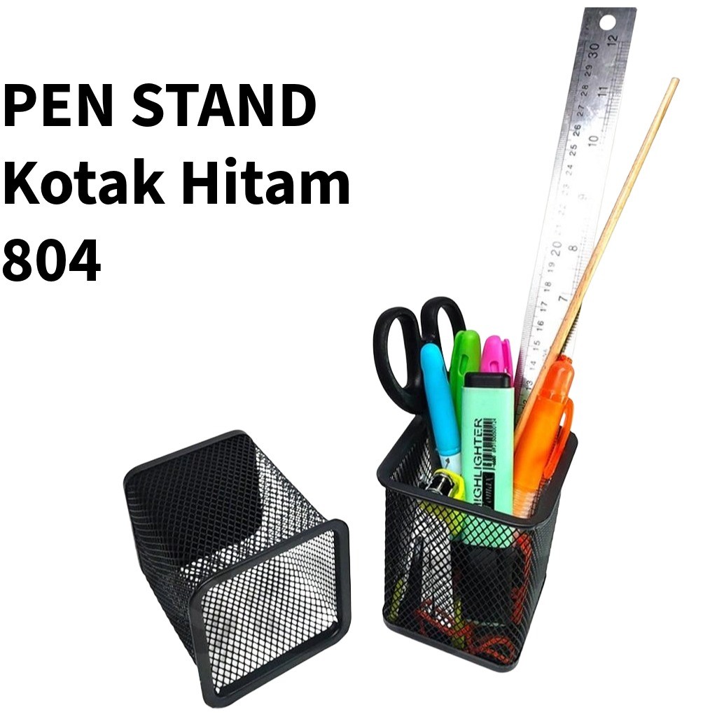 

♚Pen Stand 804 KOTAK /pen holder / tempat alat tulis♚