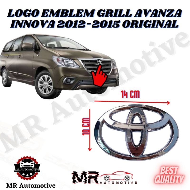 Logo Emblem Grill Avanza Innova 2012-2015 ORIGINAL