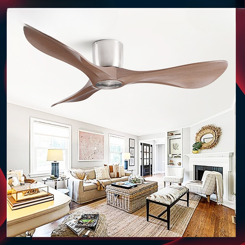 

Modern Industry 42/52in Ceiling Fans with Remote，Bedroom Living Room Office，Flush Mount 6 Speed Reversible，Quiet DC Motor