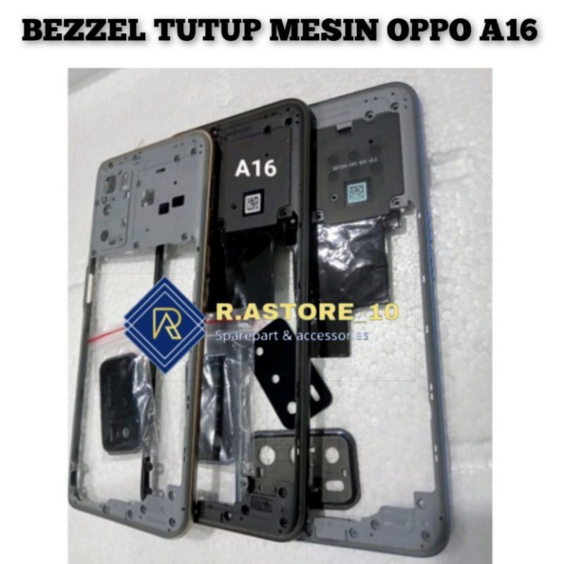 Bezzel Tutup Mesin Oppo A16 | Bezel Samping Oppo A16