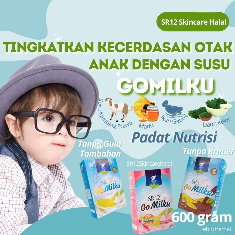 

Gomilku SR12 600gram Susu Kambing Etawa