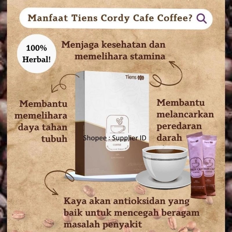 

⭐⭐⭐⭐⭐ CORDY CAFE TIENS MINUMAN KOPI HERBAL BERKUALITAS PREMIUM ISI 10 PENAMBAH STAMINA PRIA