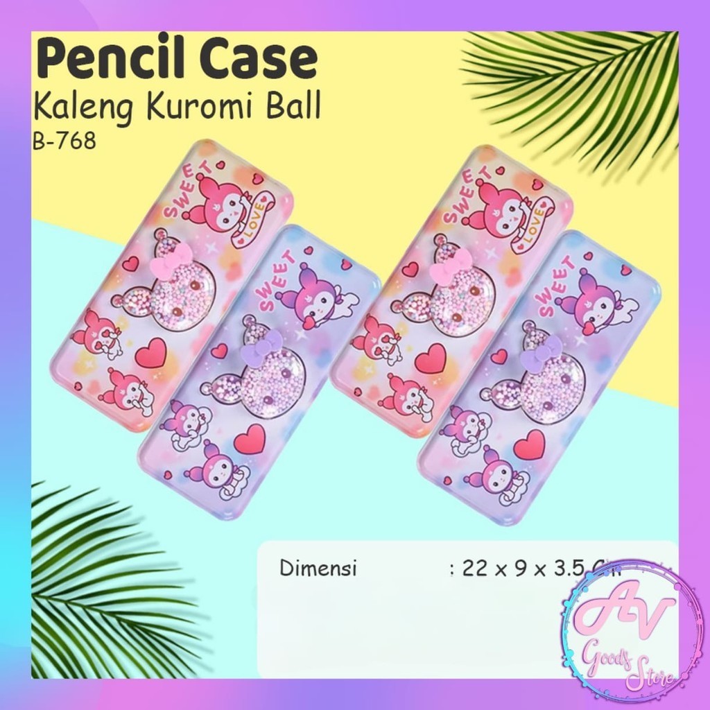 

KOTAK PENSIL KALENG KUROMI BOLA XLJ B768 / TEMPAT PENSIL KARAKTER SANRIO FANCY