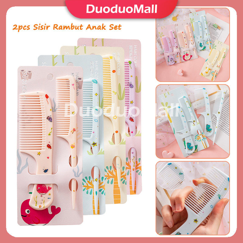 2pcs Sisir Rambut Anak Set /Sisir Anak Karakter