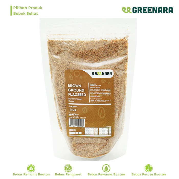 

HEMAT! Biji Rami Bubuk Brown 250gr / Ground Flaxseed