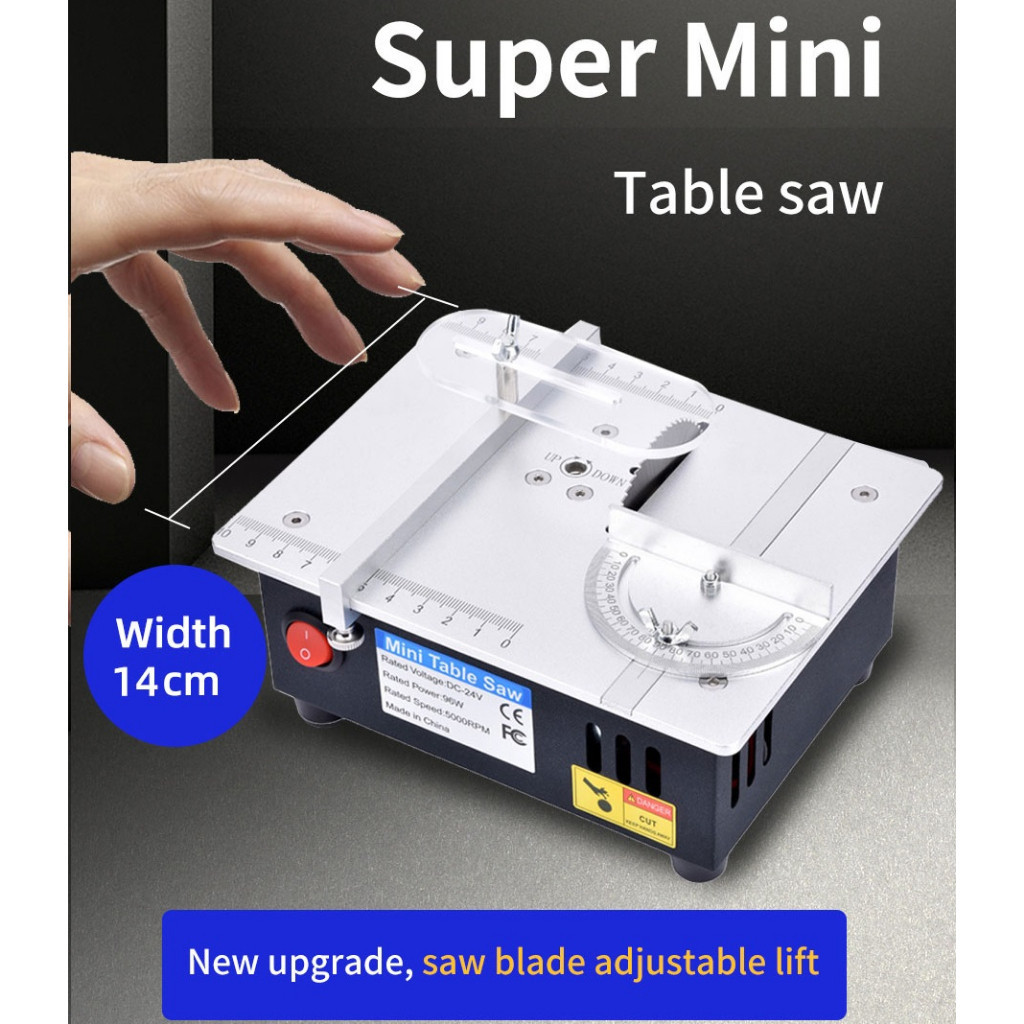 Gergaji meja multifungsi Mini gergaji Desktop alat pemotong DIY mesin pemotong mesin potong / Gergaj