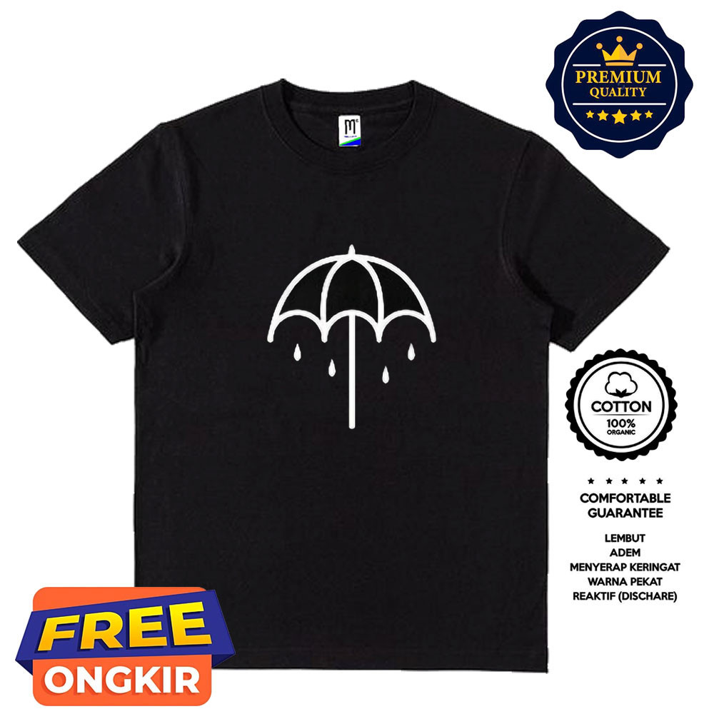 Kaos BRING ME THE HORIZON Umbrella Logo Premium tshirt bmth