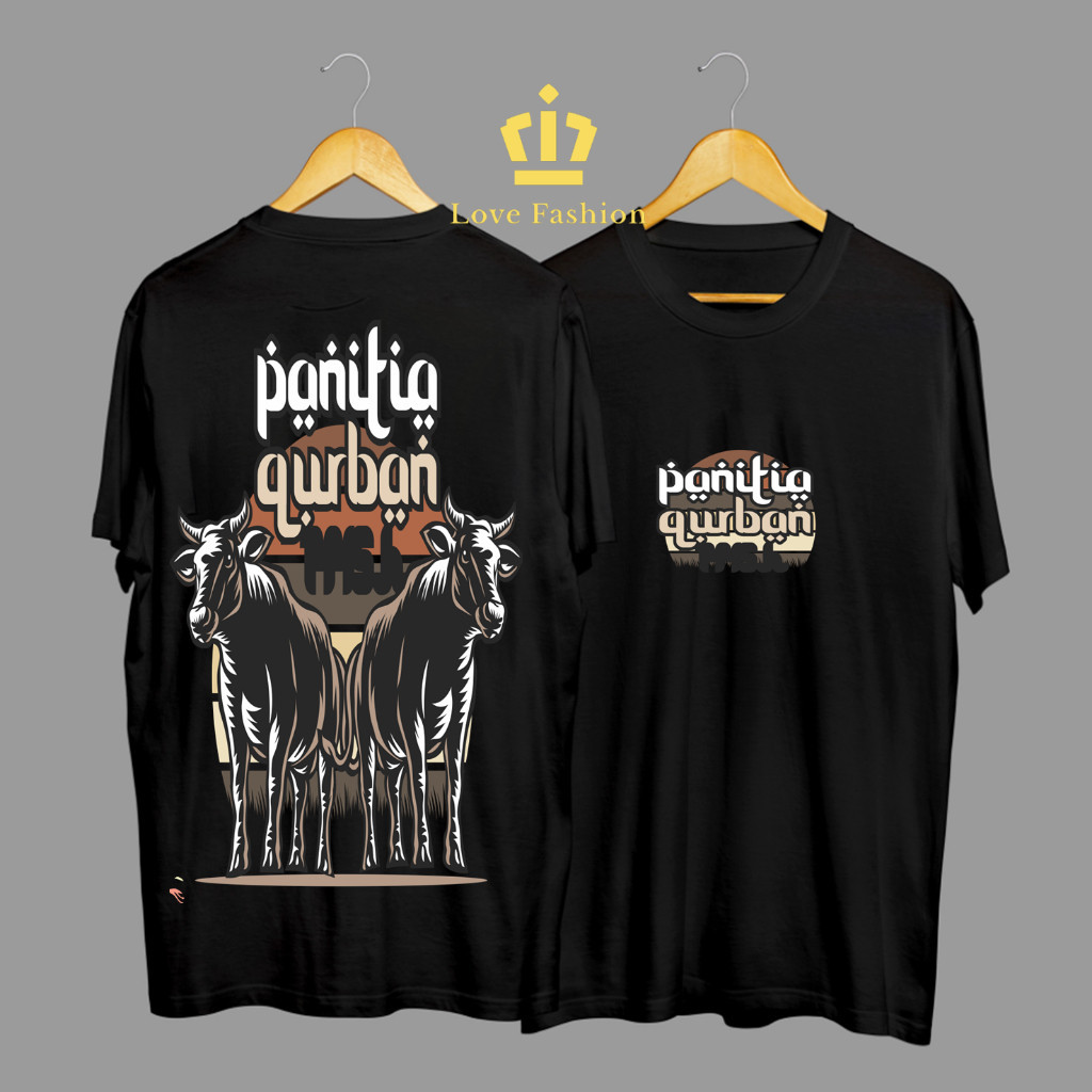 Kaos Tshirt Baju Distro Panitia Qurban Idul Adha Motif Kerbau Premium Terbaru