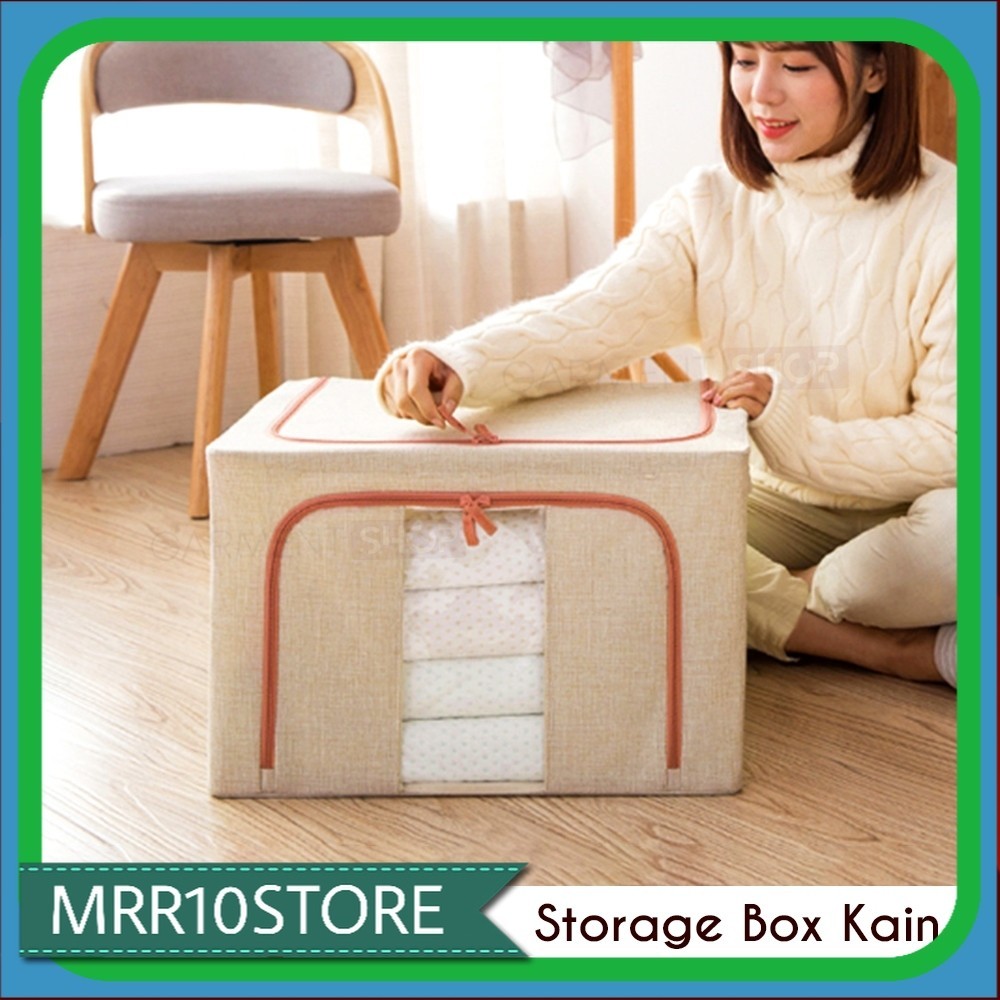 Kotak Lipat Penyimpan Pakaian Selimut Boneka Mainan Box Serbaguna Tahan Lembab Box Besar Oranizer Fr