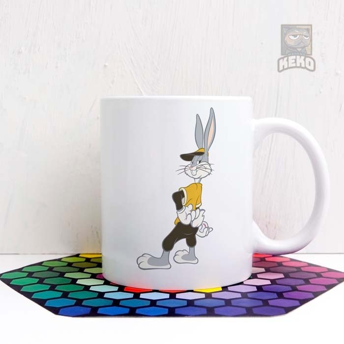 Mug Motif Keramik BUGS BUNNY Sly Pitcher Coffee Keko