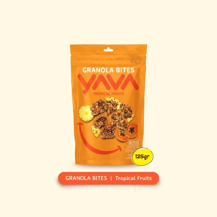 

YAVA Granola Bites Tropical Fruits 125gr - Granola aneka buah