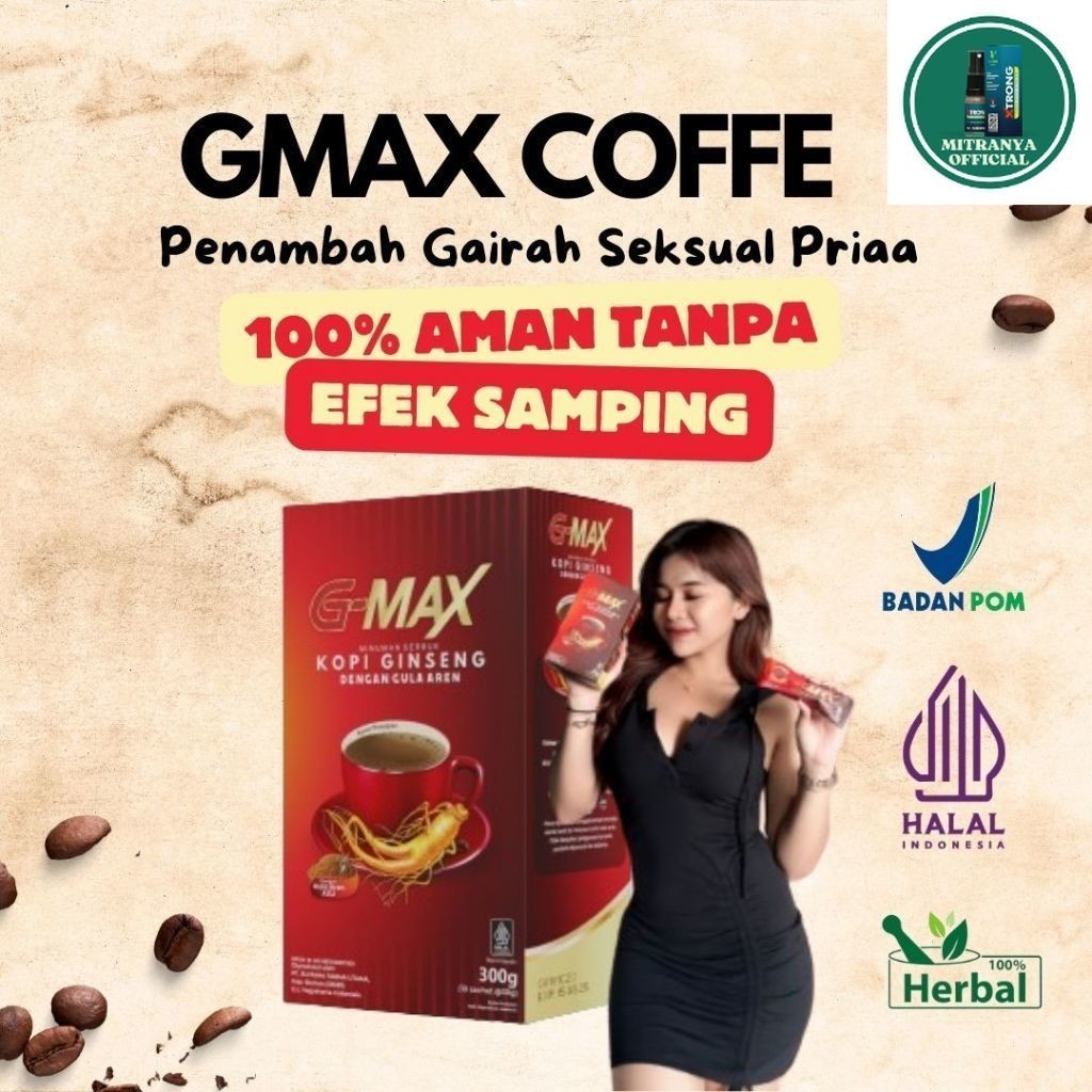 

BISA COD Kopi Stamina Pria Kuat Tahan Lama Semalaman Kopi G-MAX Original BPOM Kopi Extra Gingseng