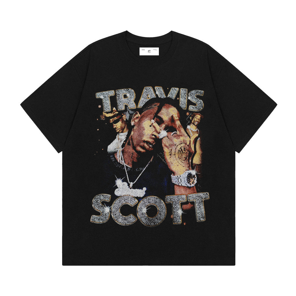 Original Design T-Shirt Travis Scott Hitam Tees COD