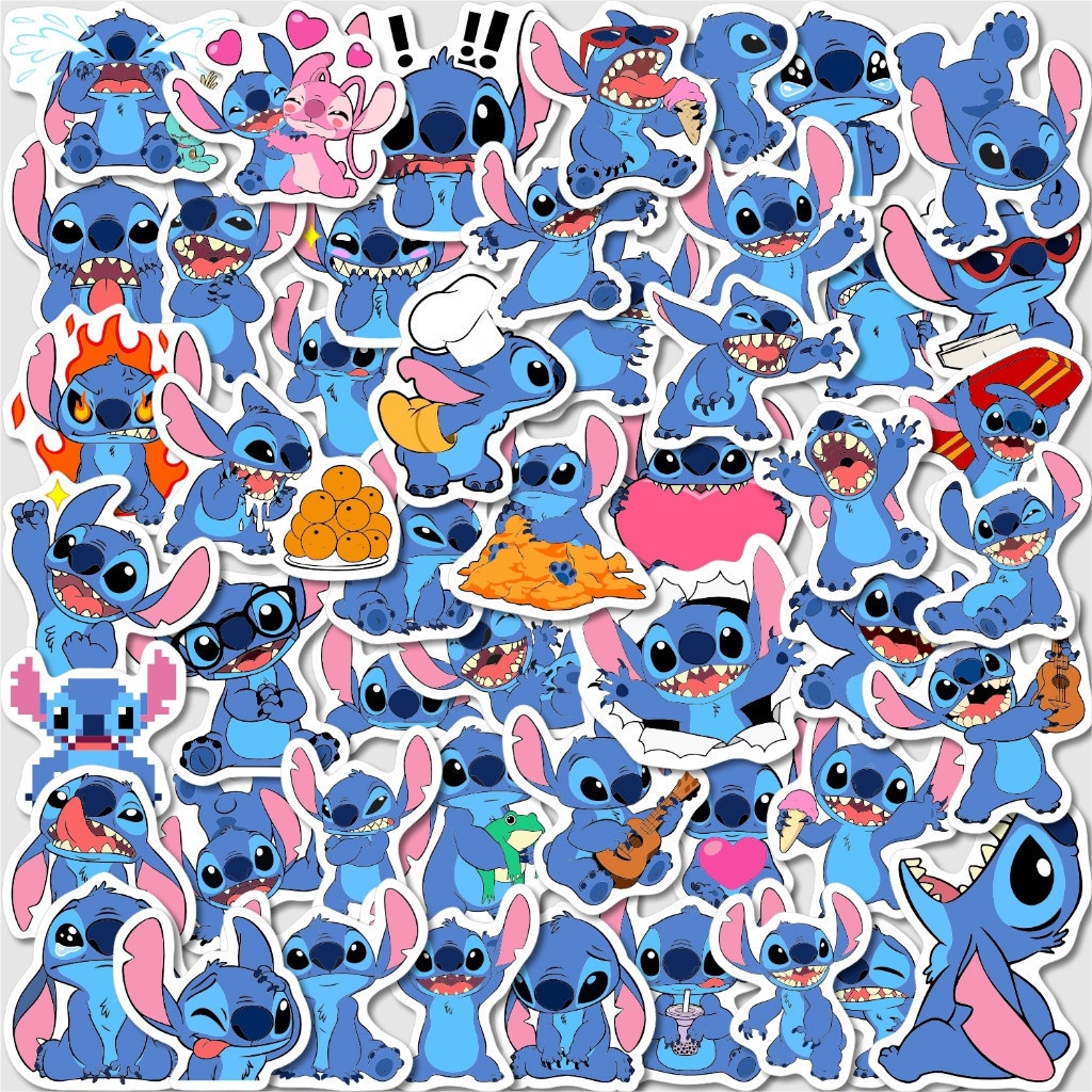 

50 PCS STICKER PACK STITCH ANGEL DISNEY UNTUK CASE HP LAPTOP TUMBLER