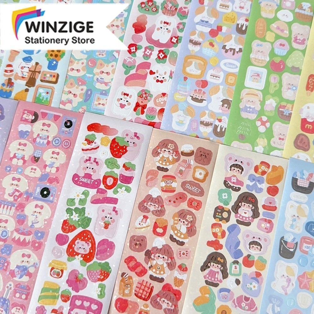

Surabaya Winzige 20pcs Stiker Set Stickers Lucu Kartun Photocard Kpop Decor Sticker Aesthetic Buku Jurnal Stiker Lucu Murah