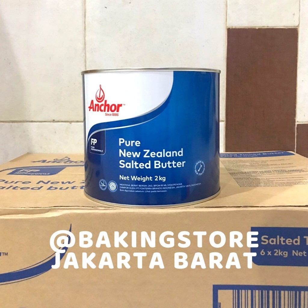 

Anchor Tinned Salted Butter 2kg | Mentega Asin Kaleng