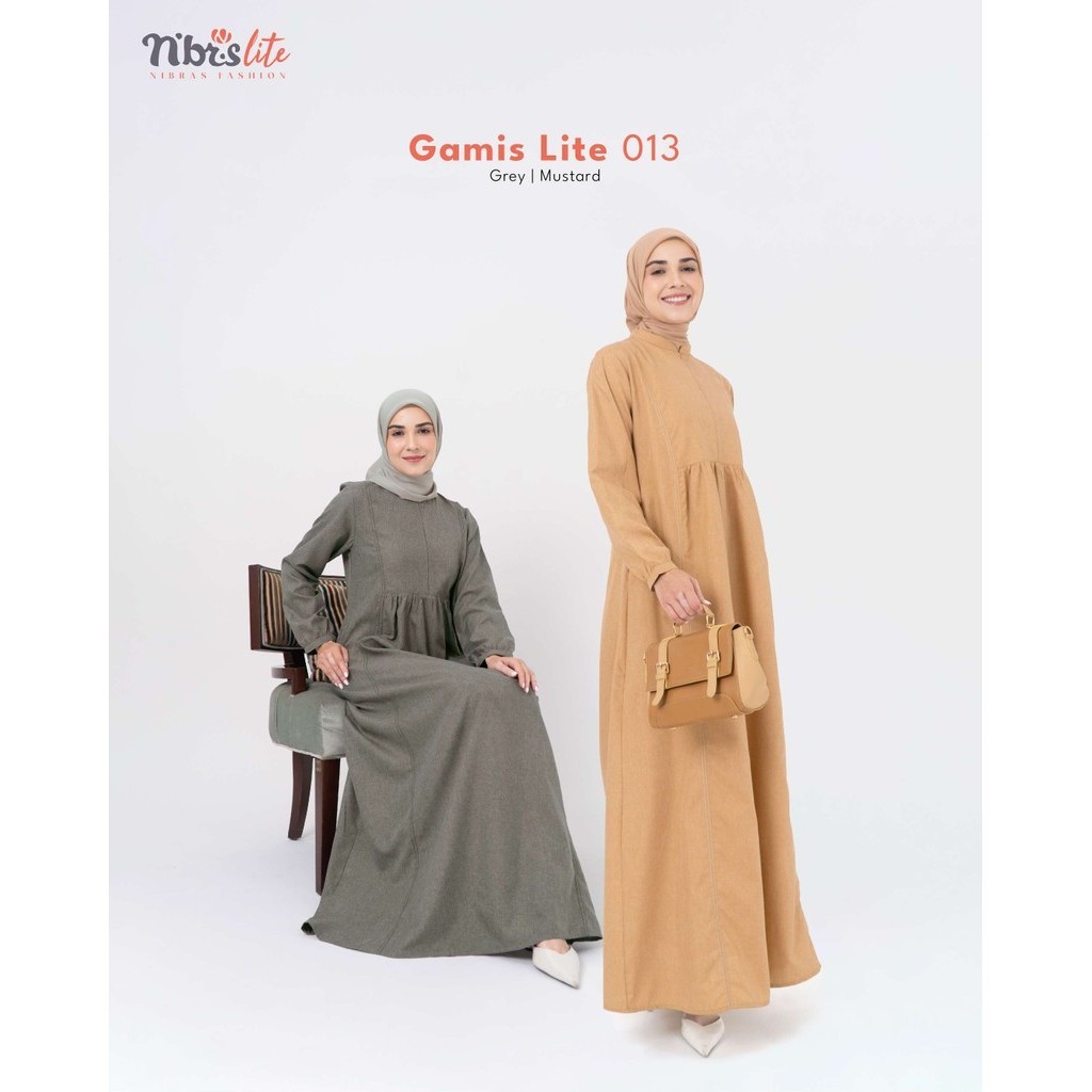 Gamis Wanita Kekinian, Gamis Lite 013 by Nibras
