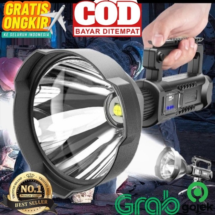 Senter Sorotan Genggam Isi Ulang 90000 Lumen Tinggi DM