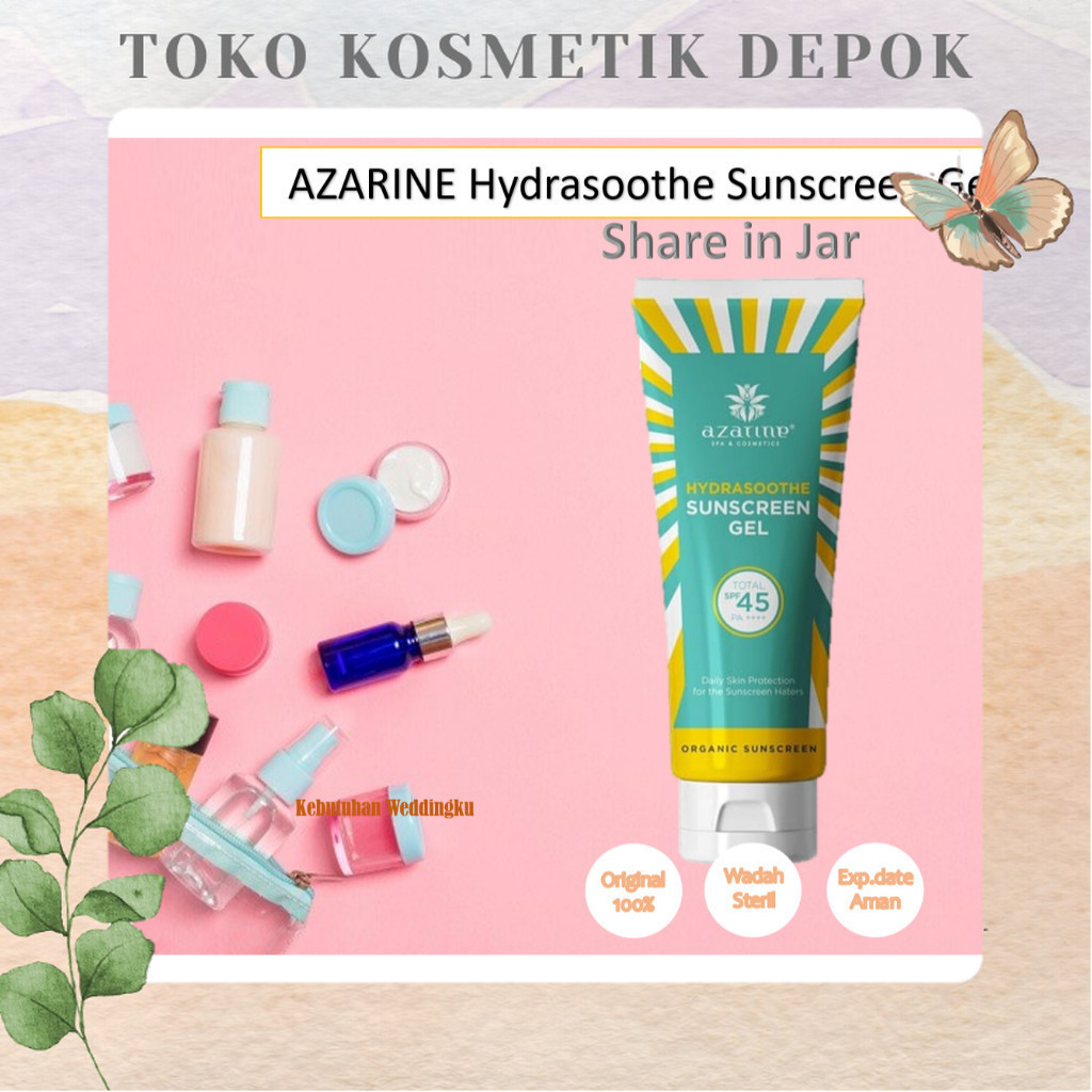 [ Share in Jar ] Azarine Hydrasoothe Sunscreen Gel  Share In Jar //