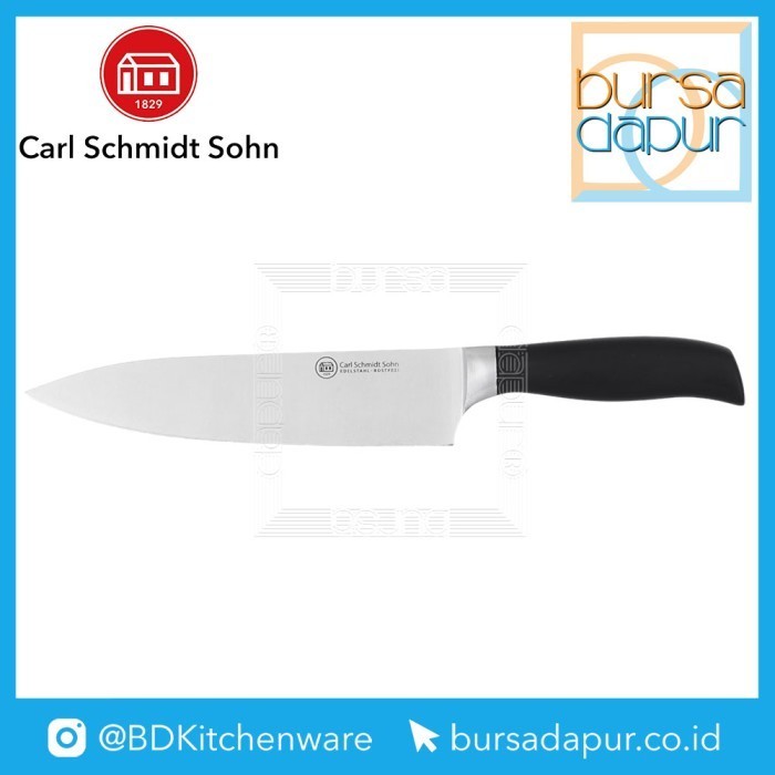 Carl Schmidt Sohn Velden Chef Knife 20 cm / Pisau Dapur Gagang Hitam