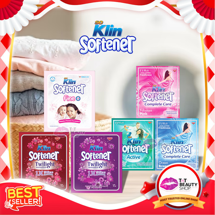 SoKlin Softener 1x Bilas Sachet 13ml - 14ml - So Klin Softener SACHET |