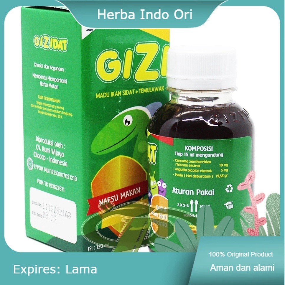 

Madu GIZIDAT 130ml | GIZIDAT Penambah Nafsu Makan