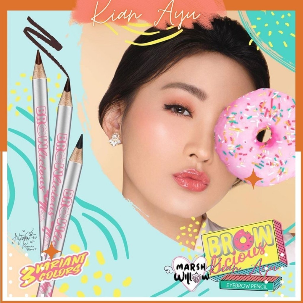 KianAyu* Marshwillow Pensil Alis Browlicius Eyebrow Pencil Marshwillow By Natasha Wilona