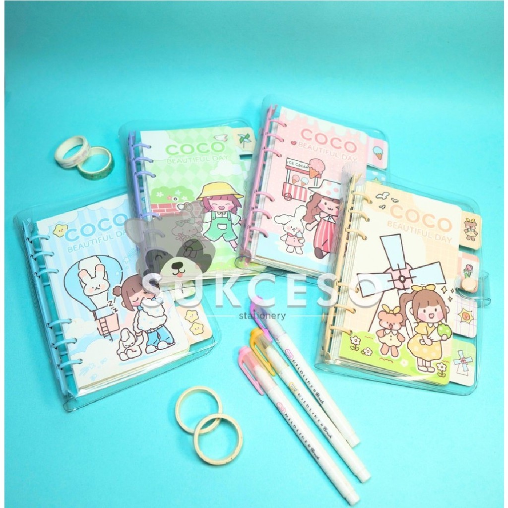 

Coco Beautiful Day 6 Ring Binder A6 / Soft Binder Set Aesthetic A6