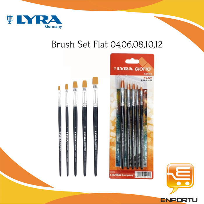 

LYRA Brush Set Flat | Kuas Lukis | Peralatan Melukis
