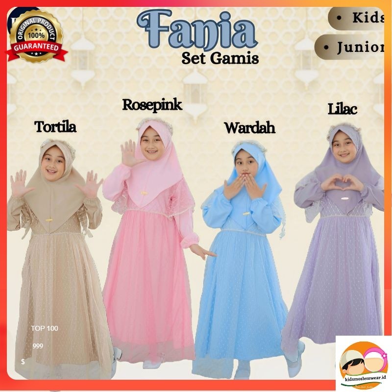 Gamis Anak 4-14 Tahun Fania by D&W Gamis Anak