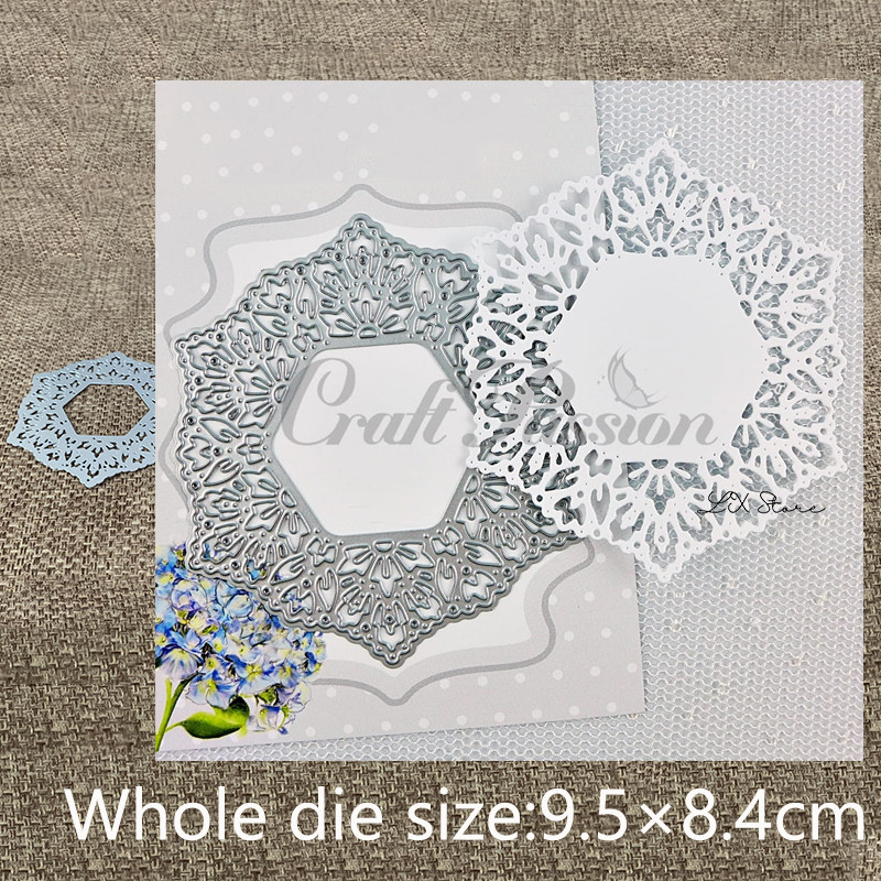 

XLDesign Craft Metal Cutting Dies stencil mold flower lace frame decoraiton scrapbook Album Paper Card Craft Embossing die cuts