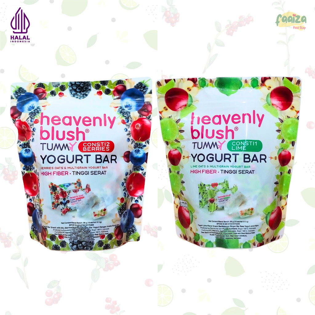 

Heavenly Blush Tummy Yogurt Bar 90gr (10sch @9gr) Oats Multigrain